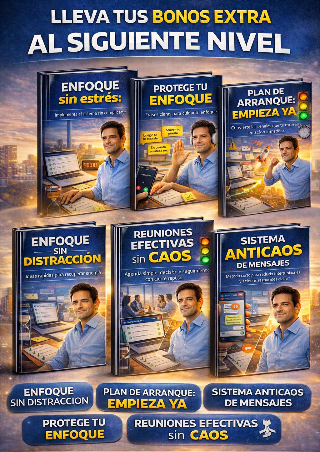 EBOOK ADIÓS AL CAOS POR EL ESTRÉS LABORAL MAS 6 BONOS DE REGALO GRATIS