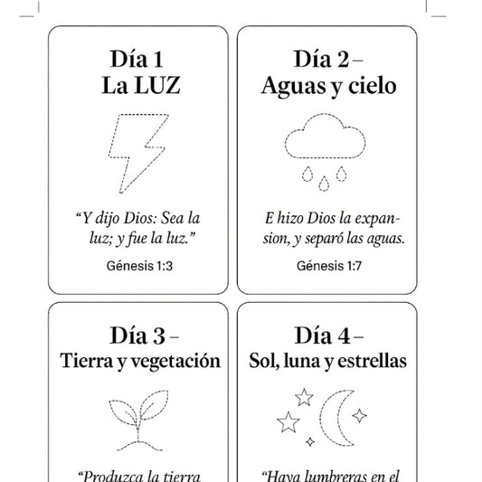 Tarjetas para colorear