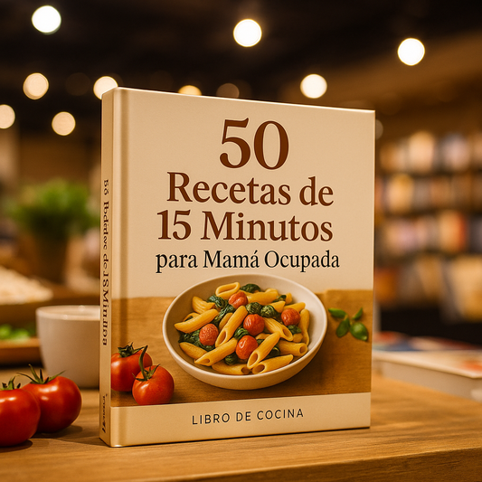 50 Recetas de 15 Minutos para  Mamá Ocupada mas bonos EXTRAS